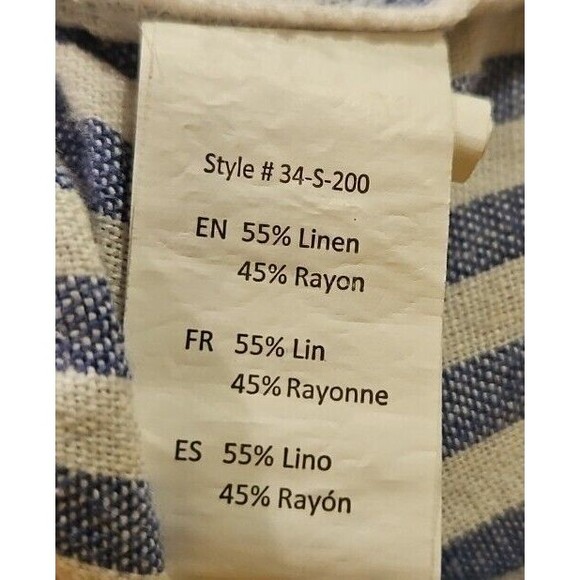 Streetwear Society Shorts Womens L Large Blue White Striped Drawstring Pockets - Picture 9 of 9